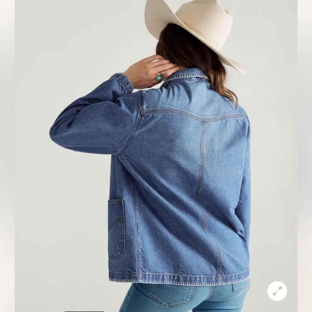 Tecovas • NWOT Women's Denim Chore Jacket • Size Small - Picture 3 of 15